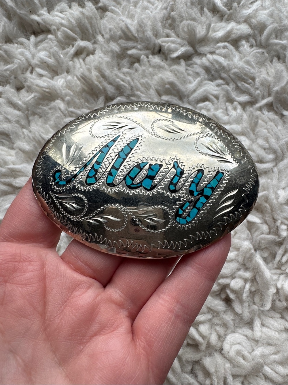Out West Personalized‎ Belt Buckle